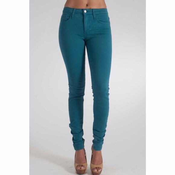 Joe’s Jeans Teal Green The Skinny 26 - Picture 2 of 16